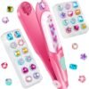 Hair Gem Stamper Kit Hair Accessories for Girls Toy Bling Hair Styling Tool Reusable Shining Diamonds Hair Bead Jewelry Crafts Styling Head Stuff Birthday Gifts Toys 3 4 5 6 7 8-12 Girl Toys