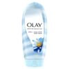 Olay Body Wash for Women, Moisture Ribbons Plus, Deep Conditioning & Moisturizing Formula, Long Lasting Smooth Soft Skin, For All Skin Types, Shea Butter & Blue Lotus Scent, 18 fl oz (Pack of 4)