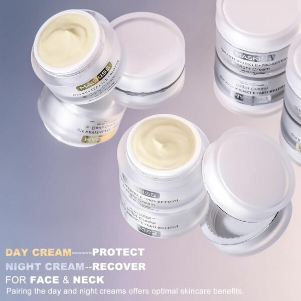 71AGPSstJlL._SL1500_.jpg Firming Neck Cream & Anti-Wrinkle Night Cream with Coenzyme Q10 + Pro-Retinol, Unscented Skin Firming Neck Cream, Anti Aging Facial Moisturizer for Sensitive Skin, 1.76 Oz Jar
