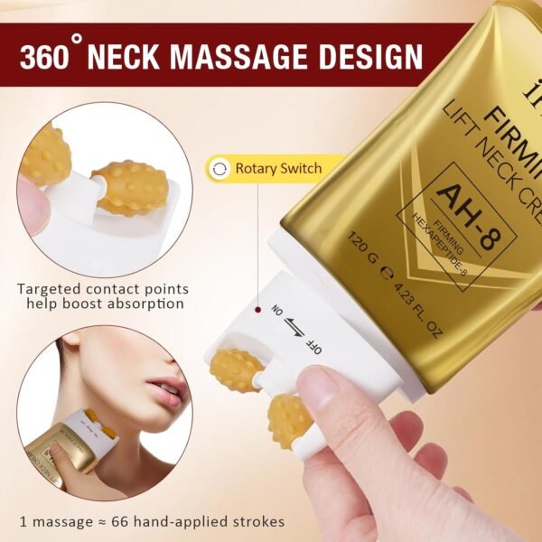 71AKlxfPR9L._SL1500_.jpg AH-8 Firming Neck Cream for Crepey Skin Body Care Comfort,Roller Neck Cream,Moisturizing,Tightening Lotions Cosmetic Skin Care Skin Repair for Women