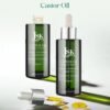 71AQKIKlY8L._SL1500_.jpg JSK Organic Castor Oil for Hair Growth, Eyelash Serum, USDA Certified Cold-Pressed Unrefined Hair Oil, 100% Pure Hexane-Free, 3.3 Oz Glass Bottle with Bonus Silk Hair Bonnet