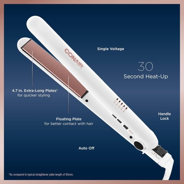 71AVXCHxbeL._AC_SL1500_.jpg Conair Double Ceramic Flat Iron, 1-inch