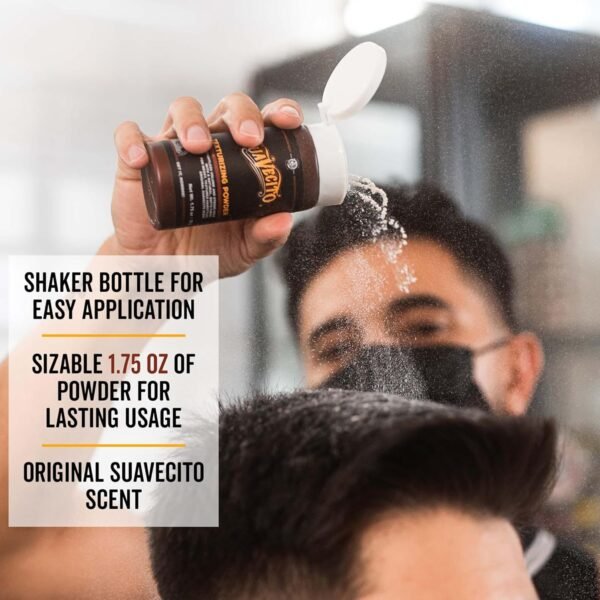 Suavecito Texturizing and Volumizing Hair Styling Powder with Shine Free Matte Finish and Strong Hold - No Mess, Oil Absorbing, Long Lasting