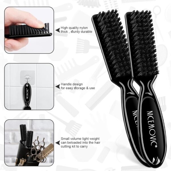 71ArhQS-oKL._SL1500_.jpg NICEMOVIC Hair Cutting Barber Cape for Men Women Kids with Neck Duster Brush and Barber Brush, Professional Barber Accessories Cleaning Supplies for Salon Haircut Styling