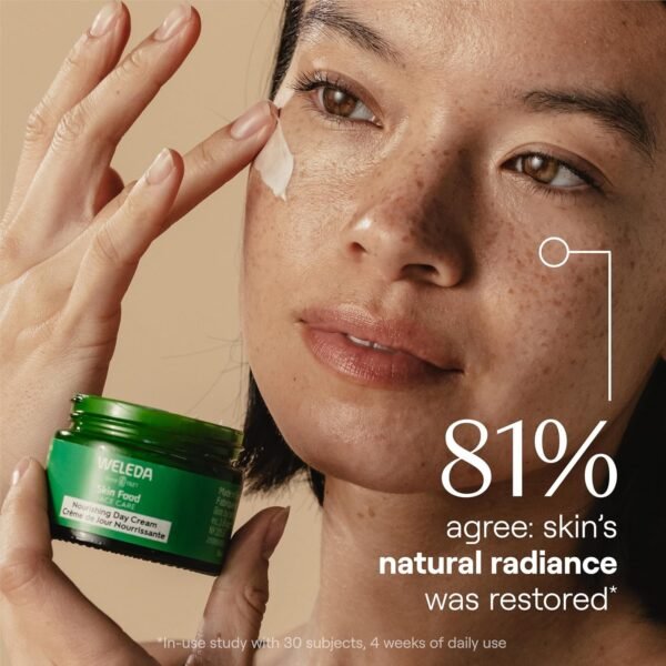 71AztaZrvML._SL1500_.jpg Weleda Skin Food Face Care Nourishing Day Cream, 1.3 Fluid Ounce, Plant Rich Moisturizer with Olive Leaf Extract, Squalane and Chamomile