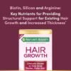 Nature's Bounty Optimal Solutions Hair Growth Supplement with Biotin, Hair Growth Vitamins with Biotin Silicon & Arginine, 1 Per Day, 30 Capsules, One Month Supply