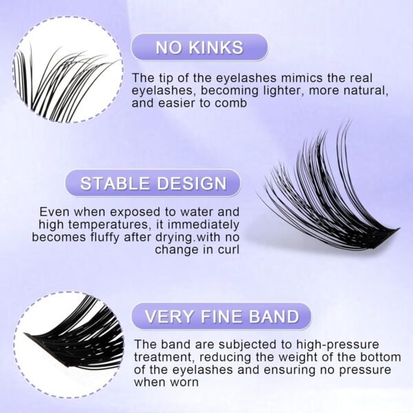 71BFqrLdnfL._SL1500_.jpg DIY lash Extension Kit 60D+80D Lash Cluster Kit with 240 PCS C/D Curl 12-16mm Mixed,Individual Lashes Clusters Lash Band and Seal Cluster Lash Applicator Individual Lashes Kit(60P/80P D12-16mm Kit)