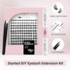 71BGT8bxb1L._SL1500_.jpg Higu clace DIY Eyelash Extension Kit, 144pcs D Curl Lash Clusters, 8-16mm Softy Cluster Lashes, with Lash Bond and Seal, Lash Tweezers, Reusable Fluffy Cluster Eyelash Extension Kit(R-08 Kit)