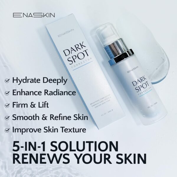 71BGdYv5VXL._SL1500_.jpg EnaSkin Dark Spot Remover for Face and Body: Advanced Formula Spot Corrector Cream to Fade Age Spots, Sun Spots, Freckles, Melasma, and Brown Spots for Women and Men (1.7 Oz)