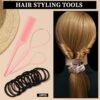 71BNIwkEcvL._SL1500_.jpg FANDAMEI Hair Ties Kit for Women, Velvet Scrunchies, Elastic Rubber Bands, Seamless Hair Ties, Hair Clips, Bobby Pins, U Shaped Hair Pins for Styling, Hair Accessories Kit