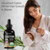 71BQCl7G0hL._SL1500_.jpg Organic Castor Oil for Eyelashes, Eyebrows, Hair & Face – Cold Pressed Hexane Free 100% Pure Aceite De Ricino Organico, Lash & Brow Serum with Refillable Mascara Tube (unfilled), 1oz Glass Bottle