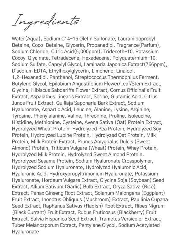 Laminaria Shampoo with Organic Ingredient, Korean Clarifying Shampoo, Hydrating for Dry Hair, Strengthening for Weak Hair, Sulfate & Paraben free, For Women & Men (16.9 FL. OZ., White Musk)