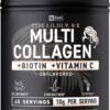 71BdnQ0k5TL._AC_SL1500_.jpg Premium Multi Collagen Peptides Protein Powder (1, 2, 3, 5 & 10) with Vitamin C, Biotin, Hyaluronic Acid, for Hair Skin and Nails - Marine, Bovine, Chicken & Eggshell (Unflavored, 45 Servings)
