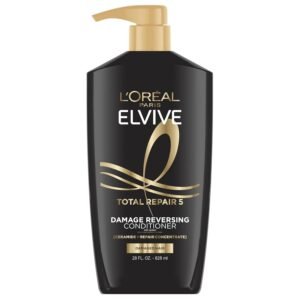 L'Oreal Paris Elvive Total Repair 5 Repairing Conditioner for Damaged Hair Conditioner with Protein and Ceramide for Strong Silky Shiny Healthy Renewed Hair 28 Fl Oz