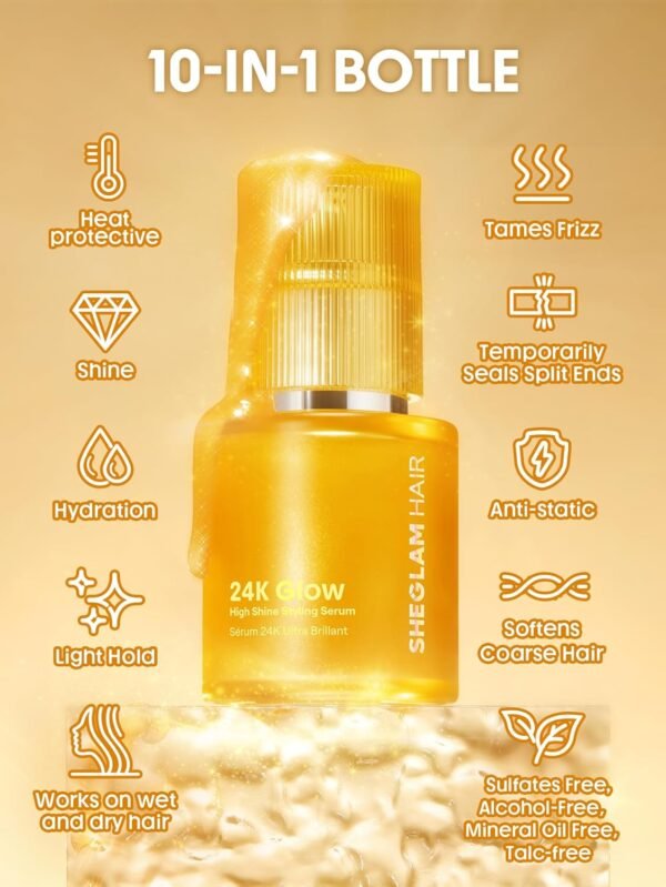 SHEGLAM 24K Glow High Shine Styling Serum-50ml