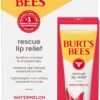 71BsIMC-kKL._SL1500_.jpg Burt's Bees Rescue Lip Relief, Watermelon, Hydrating Lip Balm for Dry Cracked Lips, with Responsbily Sourced Beeswax and Shea Butter, 100% Natural Origin, 1 Squeezy Tube, 0.35oz