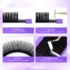 71BxYACAOXL._SL1500_.jpg NAGARAKU 5 Trays Eyelash Extensions Individual Lashes 0.05mm D curl 11/12/13/14/15mm in 1 pack Classic Soft Natural Professional Faux Mink 16 rows