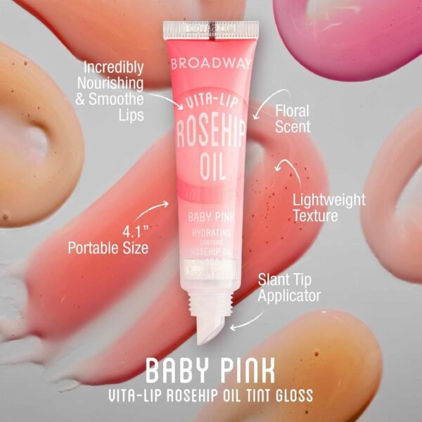 71CFSSHgOXL._SL1500_.jpg Ruby Kisses Broadway Vita-Lip Tinted Lip Gloss (3 Pack Baby Pink, Bubble Gum, Nude Pink) Ultra-Hydrating Rosehip + Jojoba Oil & Soothing Formula with Vitamins, High-Shine Non-Sticky Finish Lip Balm