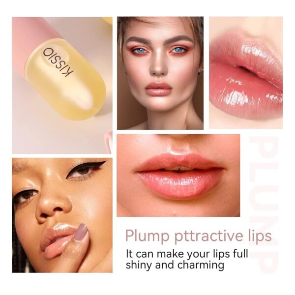 71CFhNF25fL._SL1500_.jpg KISSIO Lip Plumper,Natural Lip Plumper for Day Use,Plumping Gloss Make Lips Fuller and Moisturizing 5.5ml,Lips Mask,Hydrating & Reduce Fine Lines,Beautiful Fuller