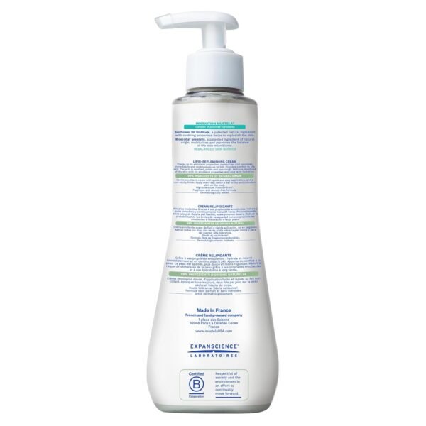 Mustela Stelatopia+ - Lipid-Replenishing Cream - Moisturizer for Eczema-Prone Skin - With Natural Sunflower Oil and Prebiotic - For Babies, Kids & Adults - Fragrance Free - Various Sizes