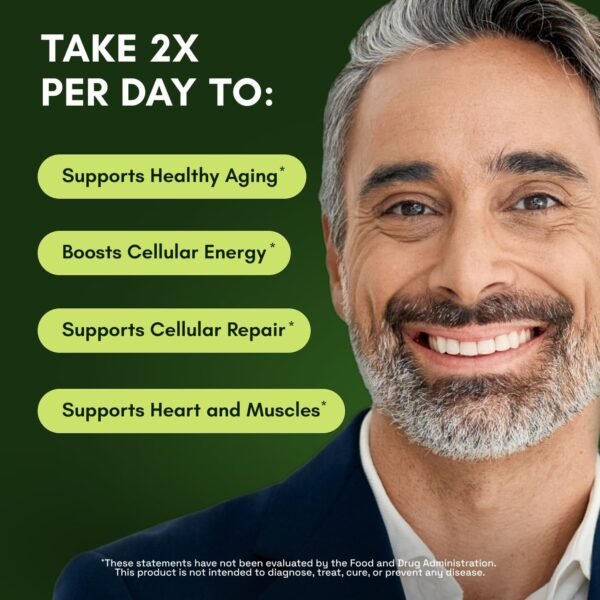 NMNH Supplement Alternative – Liposomal NAD + Resveratrol – High Purity NAD Supplement for Energy, Focus & Anti-Aging – 60 Capsules