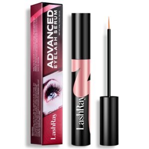 Lash Serum for Eyelash Growth: LashRay Eyelash Enhancing Serum to Grow Longer Thicker Eyelashes and Eyebrows
