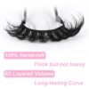 71CgmhSxnvL._SL1500_.jpg Mink Lashes Wispy 6D False Eyelashes 17mm Volume Cat Eye Lashes that Look Like Extensions Strip Lashes Pack
