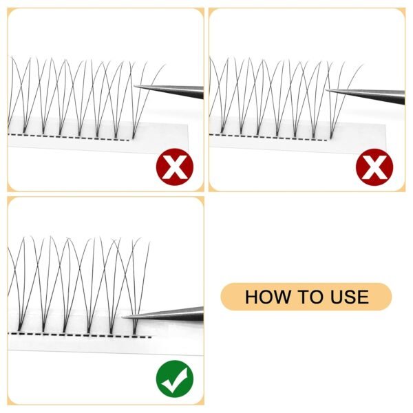 71Clu0zrovL._SL1500_.jpg QUEWEL Premade Lash Fans, 3D Premade Fans Eyelash Extensions C/D Curl Pre Made Fans Lash Extensions 3D 4D 5D 6D 7D 8D Short Stem Premade Fans Volume Lash Extensions (3D 0.10C MIX8-15)