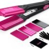 71CqNqyi1iL._AC_SL1500_.jpg Terviiix Crimper Hair Iron with 4 Interchangeable Plates, Keratin & Argan Oil Infused Hair Crimper for Women, Volumizing Crimping Iron for Thin Fine Hair, 5 Heat Settings & 60 Mins Auto Off, Pink