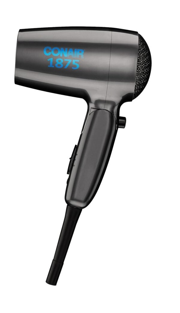 71D-8Q6tftL._SL1500_.jpg Conair Travel Hair Dryer with Dual Voltage, 1875W Compact Hair Dryer with Folding Handle, Travel Blow Dryer