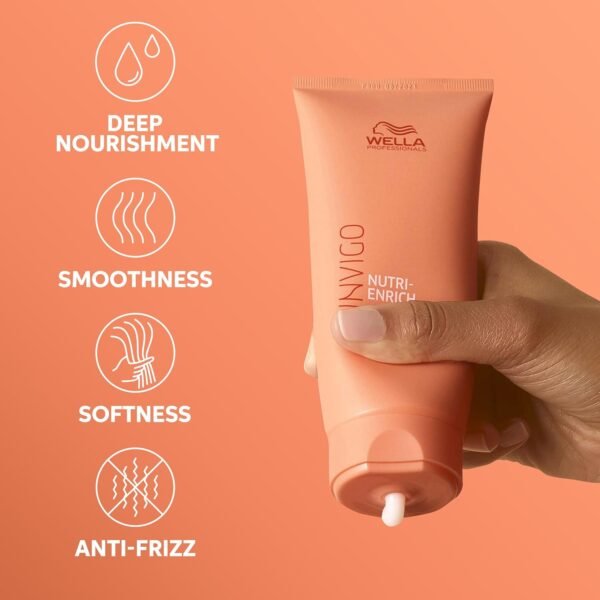 Wella Professionals Invigo Nutri-Enrich Deep Yesurishing Conditioner | For Dry or Stressed Hair | Formulated with Goji Berry