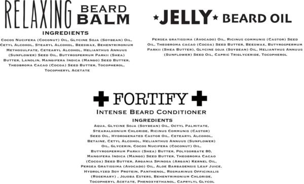 Bossman Essentials Beard Kit - Made in USA - Jelly Beard Oil - Conditioner - Beard Balm - Natural Ingredients (Hammer Scent)