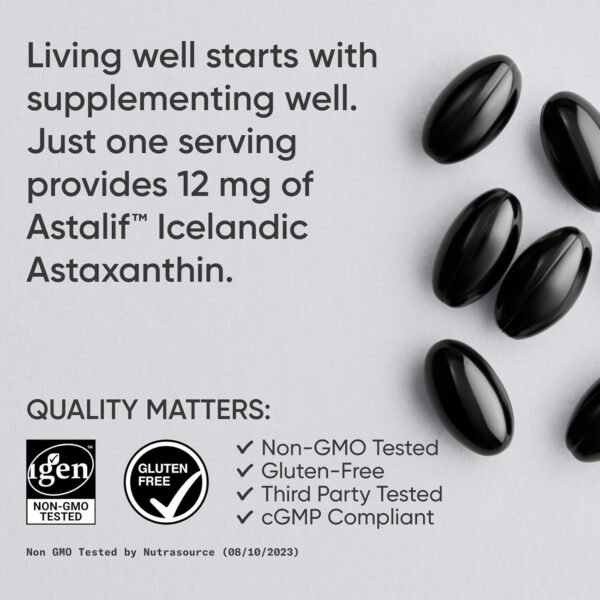 71DKnwyWL6L._AC_SL1500_.jpg Sports Research Triple Strength Astaxanthin 12mg with Organic Coconut Oil - Antioxidant Supplement, Non-GMO Verified & Gluten Free - 60 Softgels