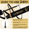 GEMERRY False Lash Glue - Super Strong Hold Black Non-Irritating Waterproof Eyelash Adhesive for Any DIY Strip Lashes - 5ml 0.17oz