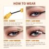 QUEWEL Lash Bond and Seal, 2 in 1 Lash Cluster Glue 10ML Eyelash Glue Waterproof Lash Bond and Seal Strong Hold for DIY Lash Extensions at Home