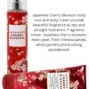Bath & Body Works Fine Fragrance Mist & Ultra Shea Body Cream Japanese Cherry Blossom 2 Piece Set Full Size 8oz.