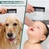 Shower Faucet Sets Shower Systems Matte Black, STARBATH 12+6" Dual Rain Shower Head with Handheld Spray for Two People, Ceiling Mount Rainfall 3 Way Shower Valve with 5 Diverter and Trim Kit Complete