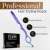 71Do4uGM9XL._SL1500_.jpg Facón Hair Razors for Cutting Hair - Professional Hair Styling Razor Kit with 11 Replacement Blades, Stainless Steel Hair Cutting Tool for Salon & Home, Premium Hair Thinning Texturizing Faether Razor