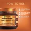 Garnier Whole Blends Honey Treasures Repairing Mask, for Dry, Damaged Hair, 11.5 Fl Oz, 2 Count (Packaging May Vary)