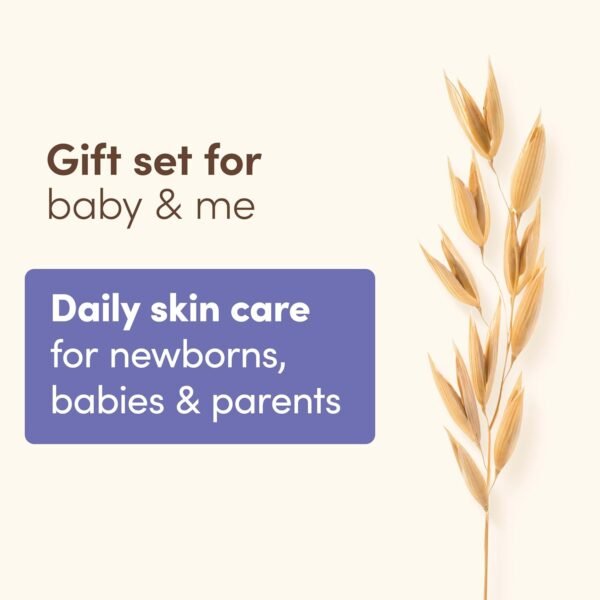 71E3QXQOCPL._AC_SL1500_.jpg Aveeno Baby Bathtime Solutions Mommy & Me Gift Set, Baby Wash & Shampoo, Calming Bath, Daily Moisturizing Lotion & Stress Relief Body Wash for Mom, Nourishing Oat, Registry Must Haves, 4 items