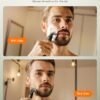 [2025 Upgraded Beard & Body Hair Trimmer for Men [All-in-One] USB-C Fast Charging, Groin & Ball Hair Painless Electric Shaver, Travel Razors, Waterproof Wet/Dry Groomer, Black(Lite)