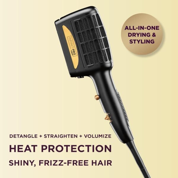71EDlub99dL._SL1500_.jpg INFINITIPRO BY CONAIR 3-in-1 Styling Hair Dryer, 1875W Hair Dryer and 3 Attachments