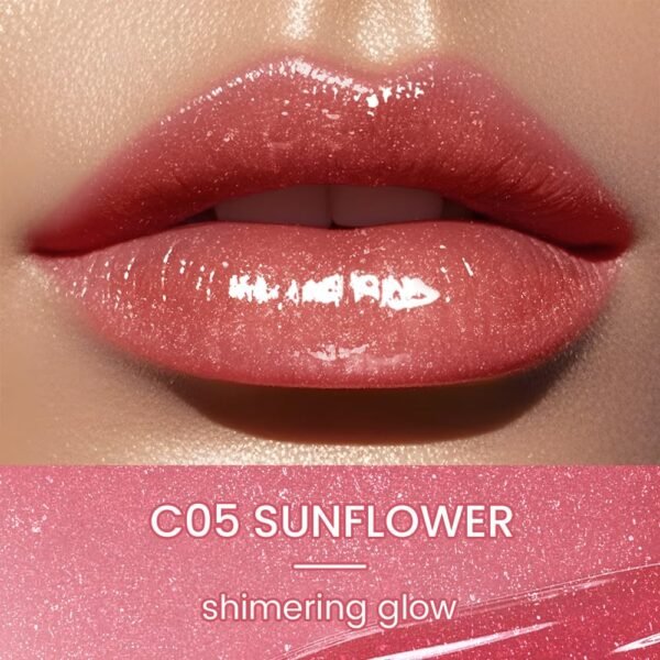 71ESZpasweL._SL1000_.jpg CATKIN Glossy Lip Balm Ultra Hydating Glow Lip Tinted Jelly Plump Melting Balm Shea Butter Repair Soothing For Dry Lips Dewy Finished 0.12 oz C05 SUNFLOWER