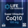 Life Extension Super Ubiquinol CoQ10 100 mg – For Heart Health & Anti-Aging - Cholesterol & Energy Management Supplement – Coenzyme Q10 for Organs - Gluten-Free, Non-GMO – 60 Softgels