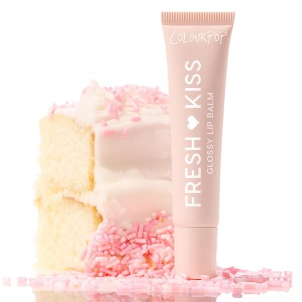 71EcFpC8BgL._SL1500_.jpg ColourPop Fresh Kiss Glossy Lip Balm - Hydrating Lip Care Enriched with Peptides, Hyaluronic Acid, Shea Butter & Vitamin E for an Ultra-Cushiony Formula - Vanilla Cake (2 Count)