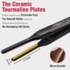 71Ecq3Ip5JL._AC_SL1500_.jpg RED by KISS 0.3 Inch Pencil Flat Iron with Ceramic Tourmaline, Hair Straightener for Thin and Short Hair Edge Styling, Even Heat Distribution with Fast Heat Up 450° F Max Temperature, Black