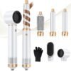 Hair Dryer Brush 5 in 1, Negative Ion Blow Dryer Brush Set Upgrade Hot Air Brush As A Gift for Straight/Curl/Drying/Smoothing Air Styler Curling Wrap Air Curler, Curling Iron Hair Styling Tools
