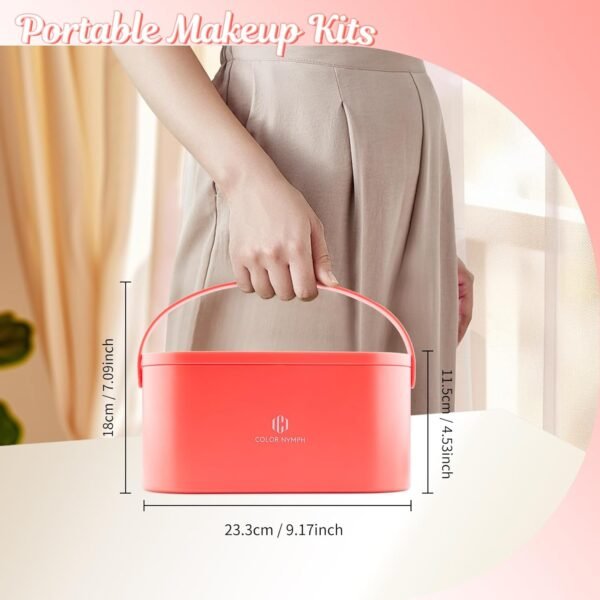 Color Nymph Makeup for Kids丨Kids Makeup Sets for Girls with LED Mirror, Makeup Kit for Teens Non-Toxic with 26-Color Vegan Face Palette Highlighter Lipgloss Eyeliner Brush