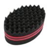 71F2PhJAOBL._SL1000_.jpg BEWAVE Big Holes Barber Hair Brush Sponge Dreads Locking Twist Afro Curl Coil Wave Hair Care Tool, 2 Pcs with 1 Pc Hair Pick