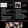 Twist Up Comb (Bond Black) - Alternative for Hair Sponges, Creates Curls and Twists for Black Men, Tennis Racket Design